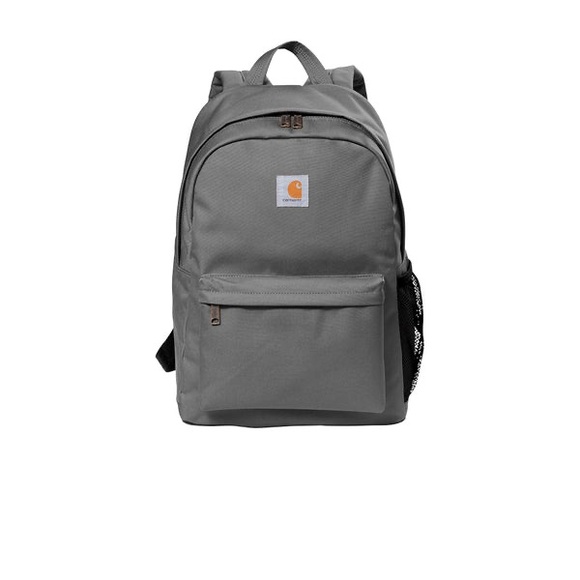 Carhartt canvas classic laptop gray zip travel work backpack - Picture 3 of 5